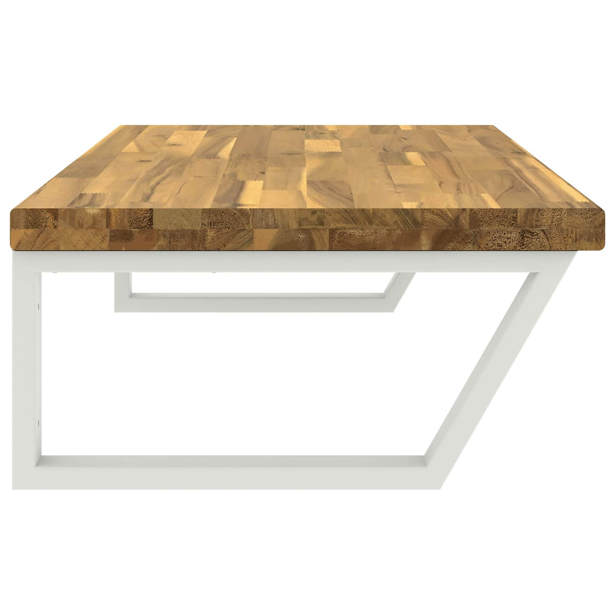 vidaXL Półka do umywalki z naturalnym brzegiem Biały 100 x 50 x 24 cm
