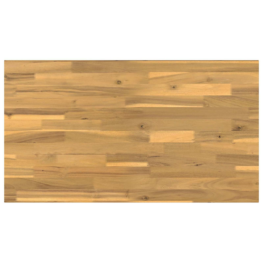 vidaXL Półka do umywalki z naturalnym brzegiem Biały 100 x 50 x 24 cm