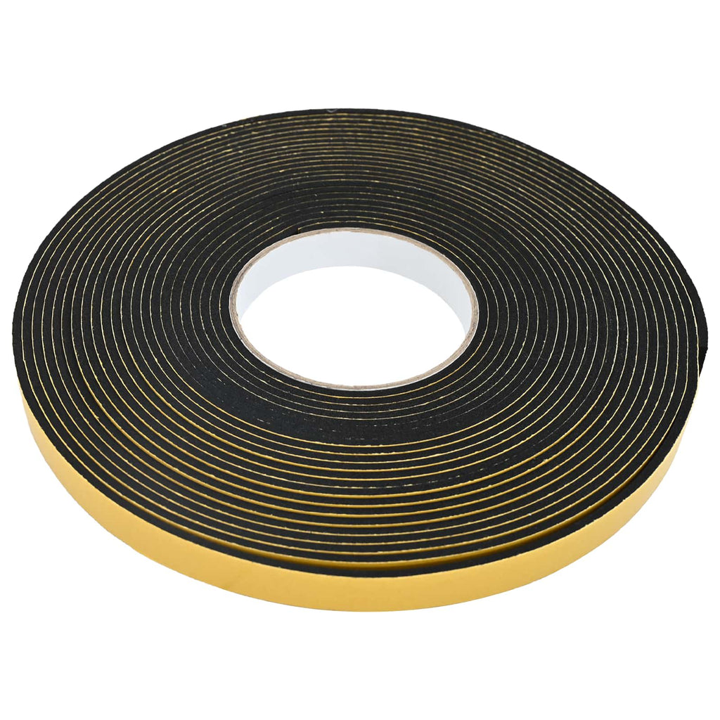 vidaXL Taśma samoprzylepna z pianki 10 pcs Czarny 10mm x 10m Pianka CR