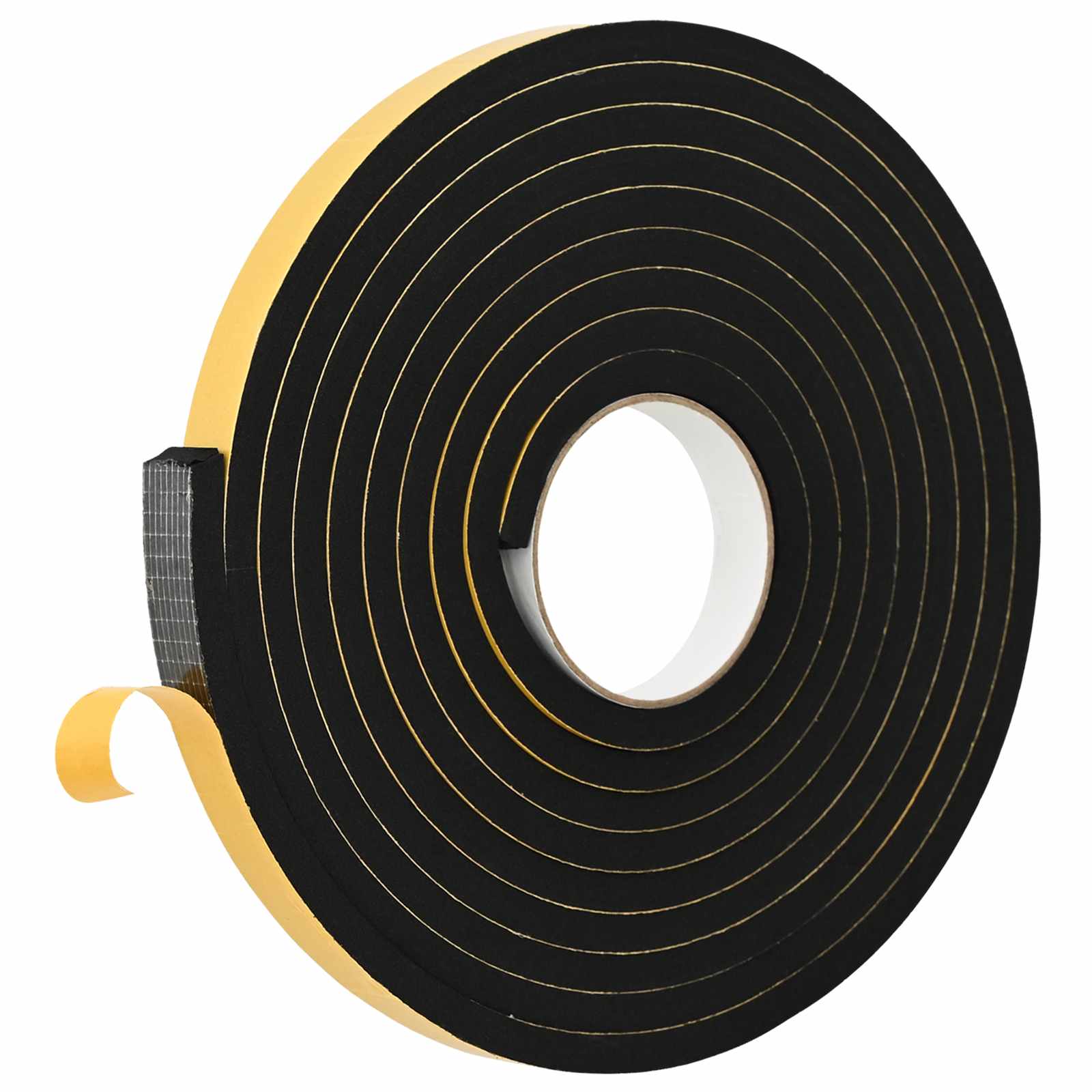 vidaXL Taśma samoprzylepna z pianki 2 pcs Czarny 15mm x 5m Pianka CR