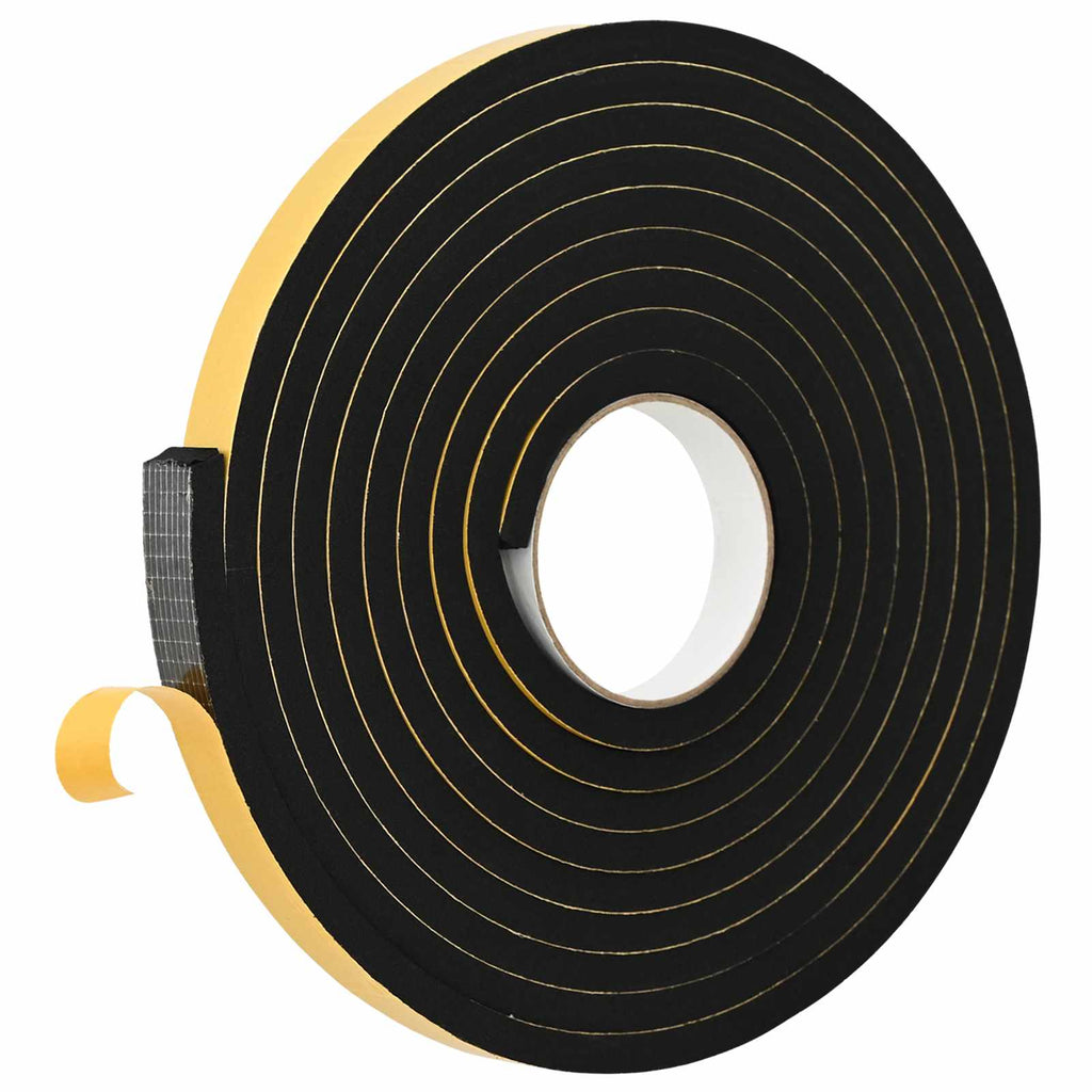 vidaXL Taśma samoprzylepna z pianki 2 pcs Czarny 20mm x 5m Pianka CR