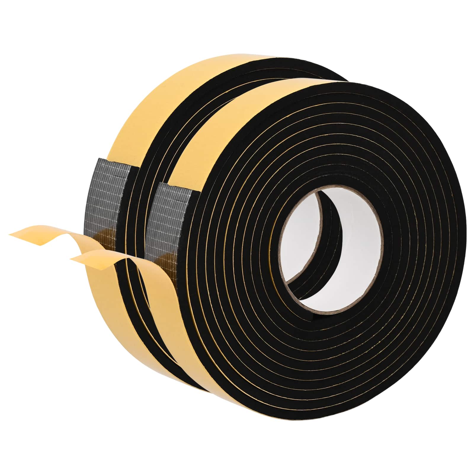 vidaXL Taśma samoprzylepna z pianki 2 pcs Czarny 30mm x 5m Pianka CR