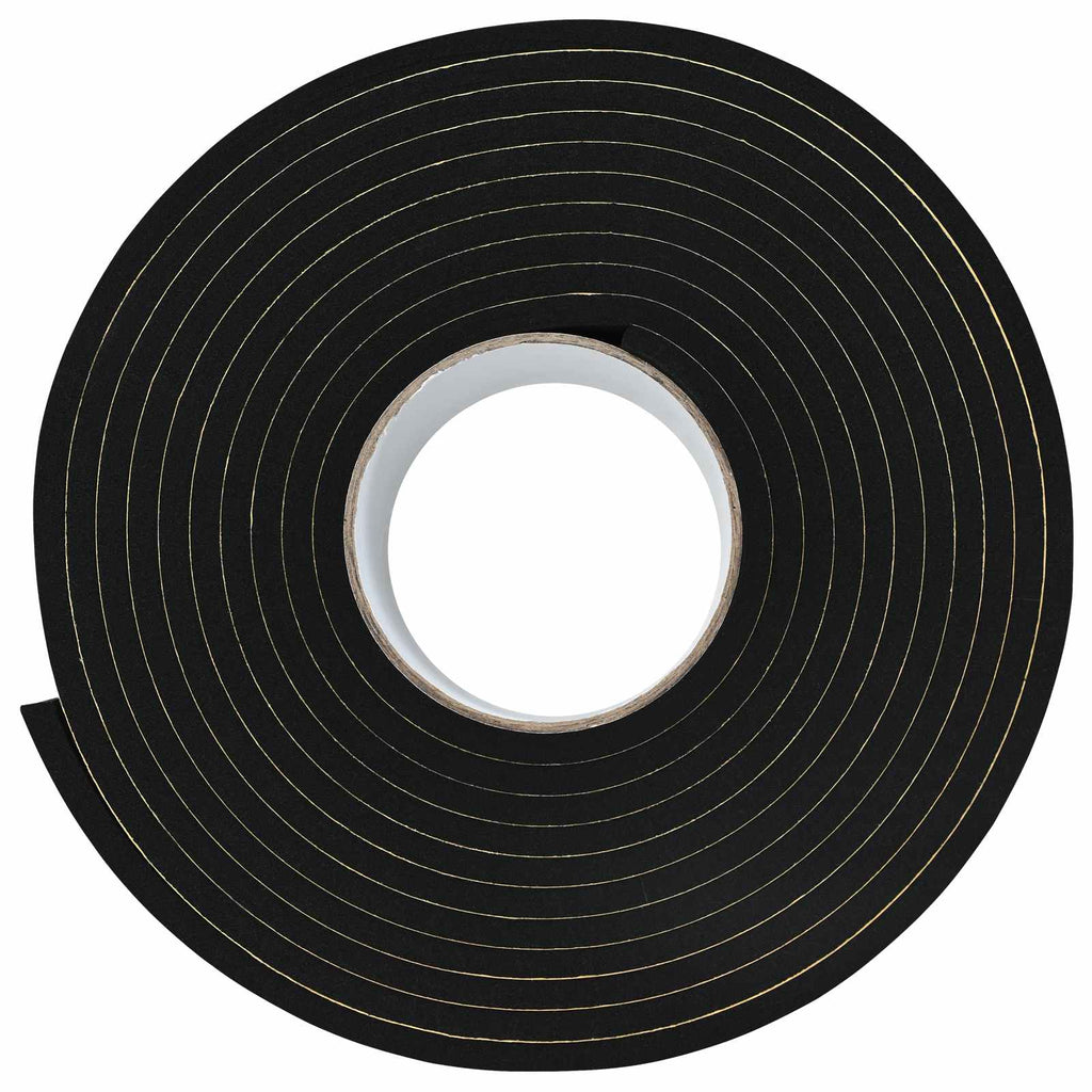 vidaXL Taśma samoprzylepna z pianki 4 pcs Czarny 30mm x 5m Pianka CR