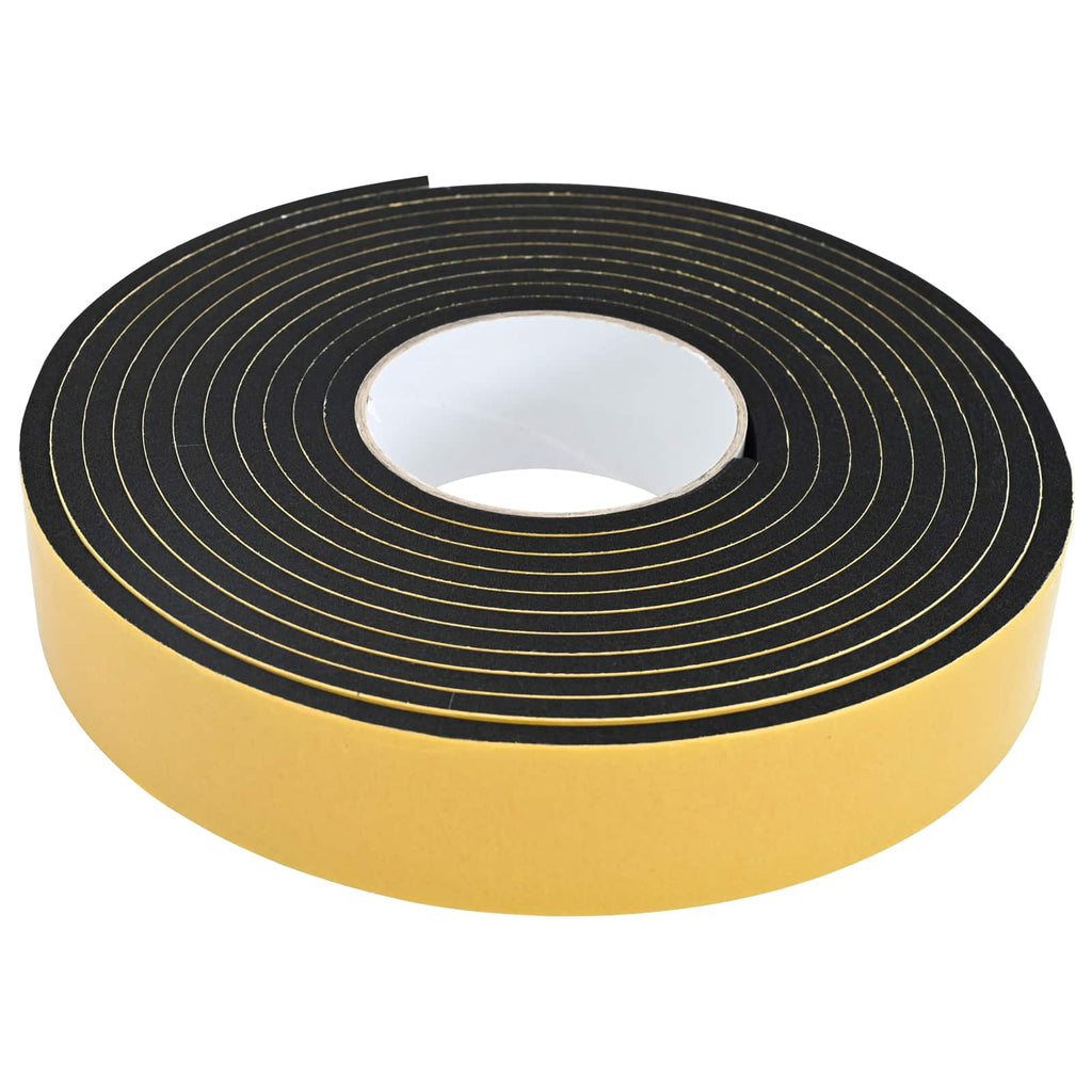vidaXL Taśma samoprzylepna z pianki 4 pcs Czarny 40mm x 5m Pianka CR