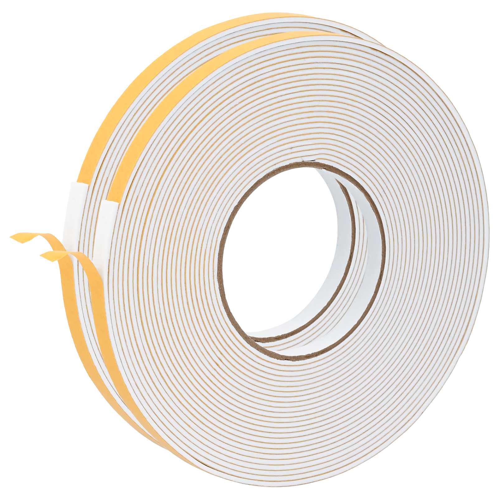 vidaXL Taśma samoprzylepna z pianki 2 pcs Biały 10mm x 10m Pianka CR