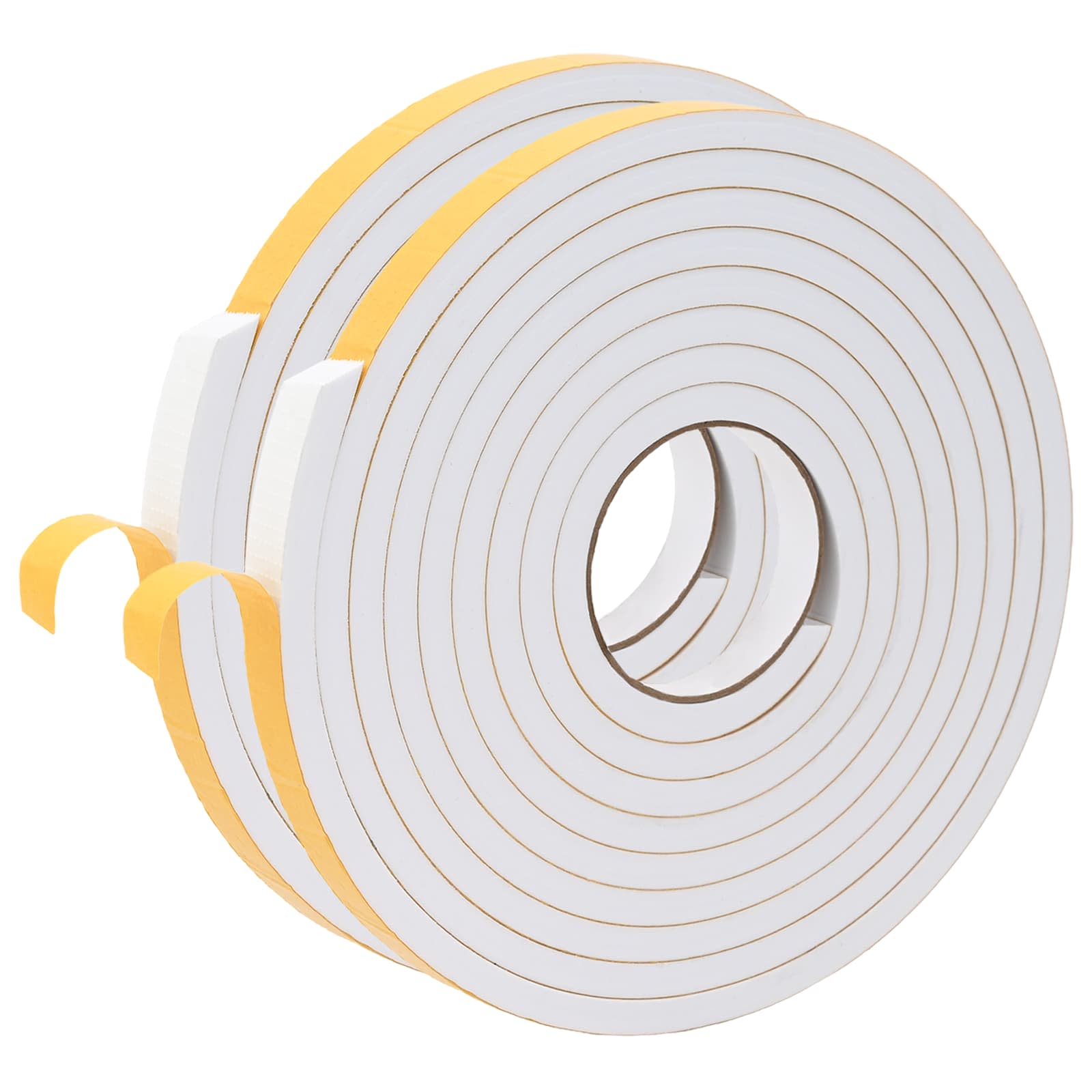 vidaXL Taśma samoprzylepna z pianki 2 pcs Biały 15mm x 5m Pianka CR