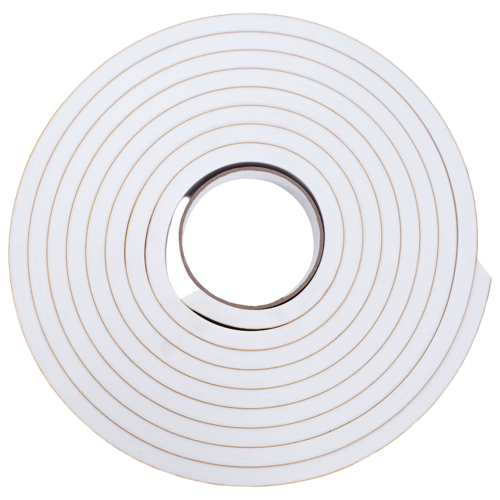 vidaXL Taśma samoprzylepna z pianki 4 pcs Biały 15mm x 5m Pianka CR