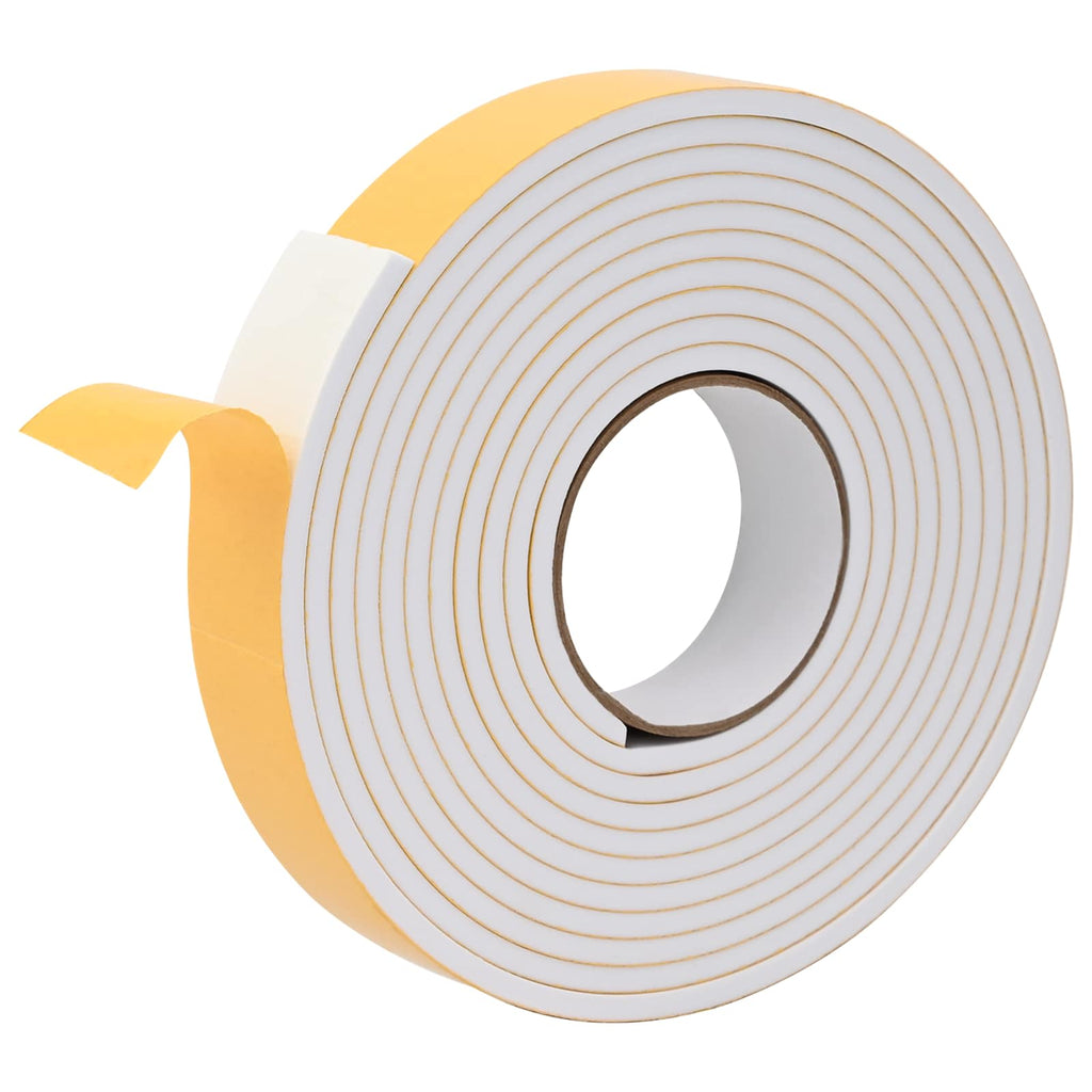 vidaXL Taśma samoprzylepna z pianki 4 pcs Biały 30mm x 5m Pianka CR