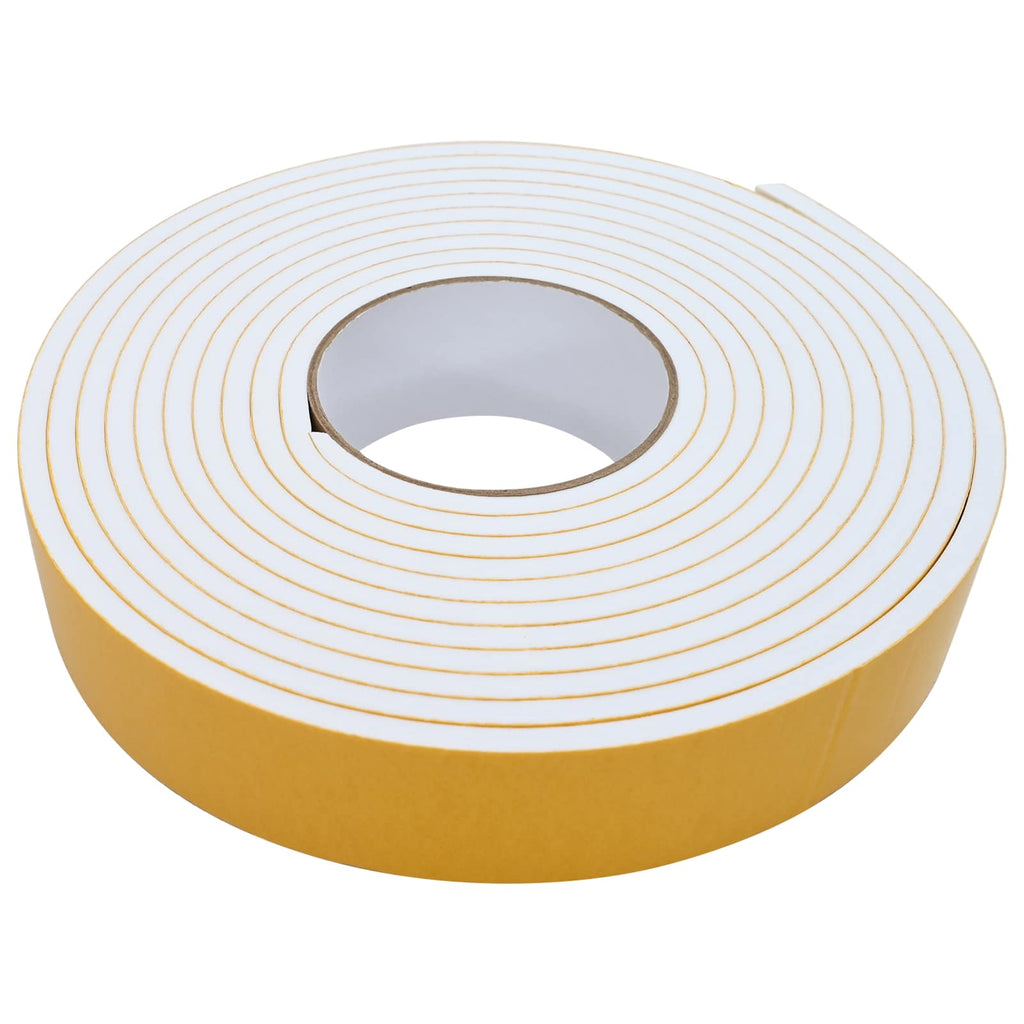 vidaXL Taśma samoprzylepna z pianki 4 pcs Biały 30mm x 5m Pianka CR