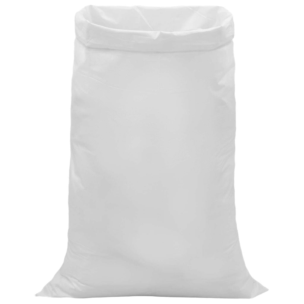vidaXL Worki w plecionce 50 pcs Biały 80 x 125 cm PP