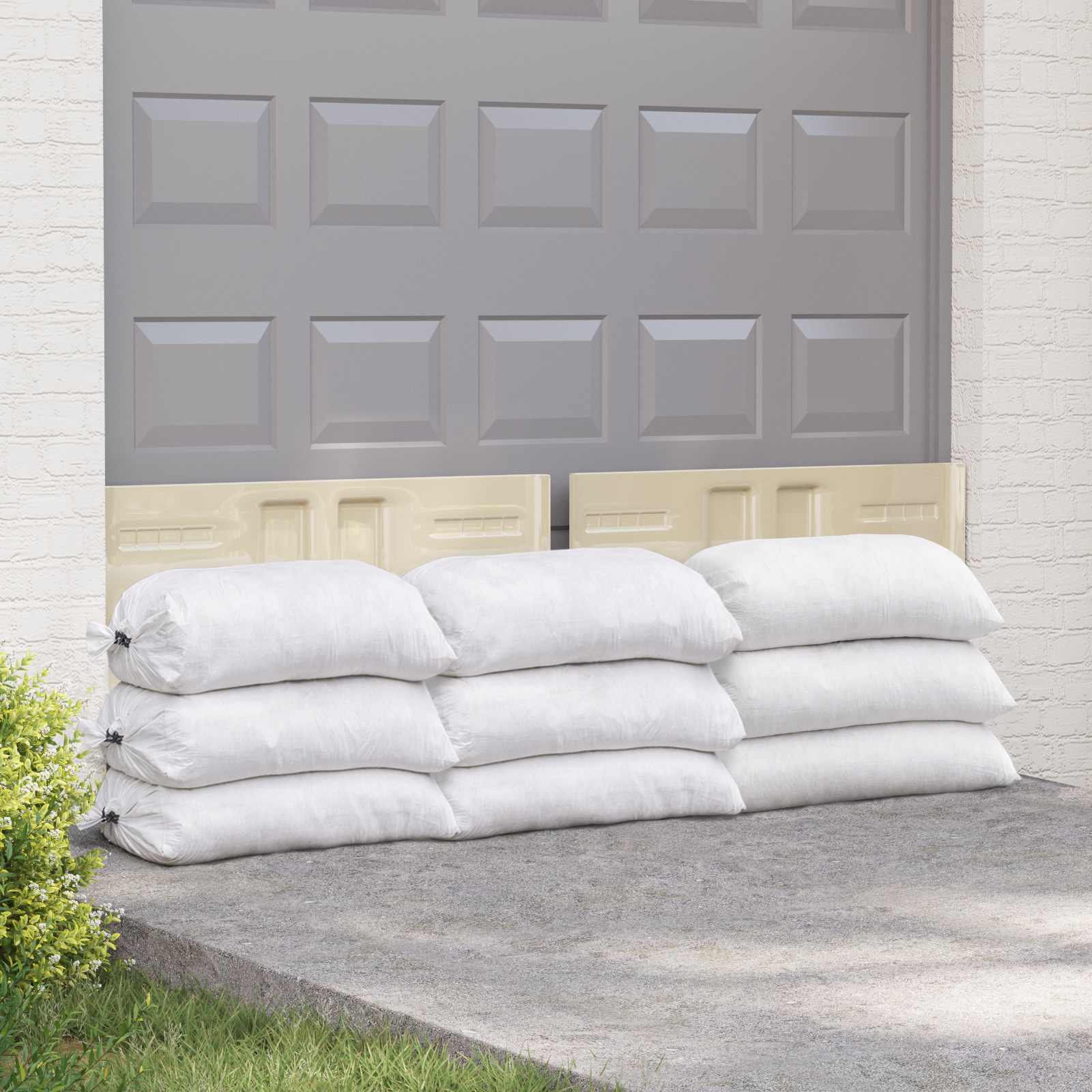 vidaXL Worki w plecionce 100 pcs Biały 40 x 60 cm PP