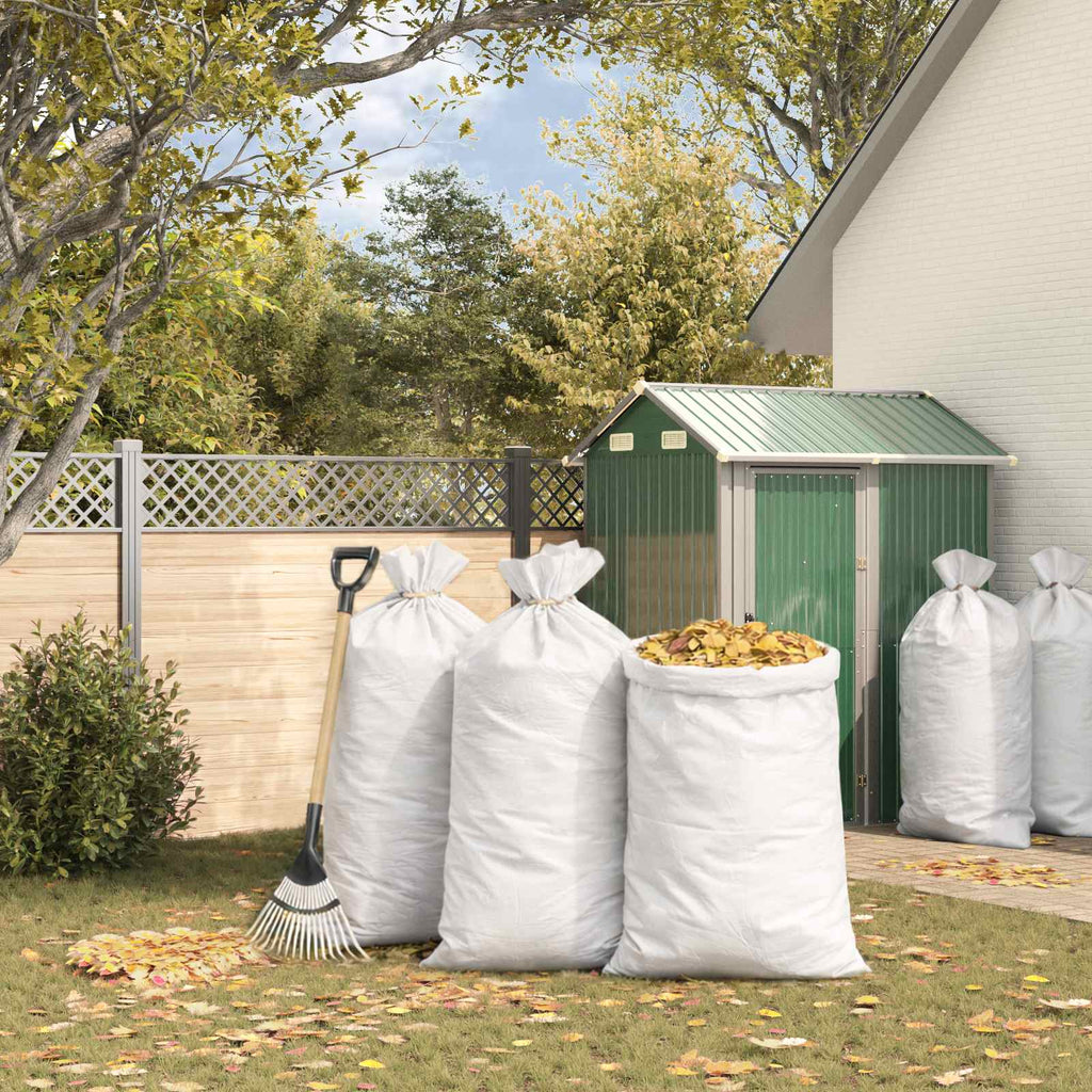 vidaXL Worki w plecionce 100 pcs Biały 80 x 125 cm PP