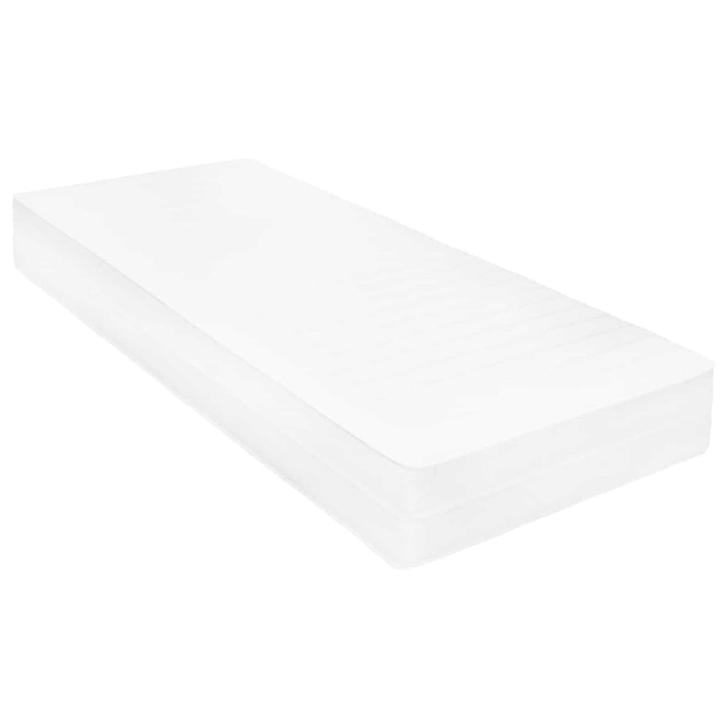 vidaXL Łóżko dzienne z materacem Brązowy i biały wosk 90 x 200 cm
