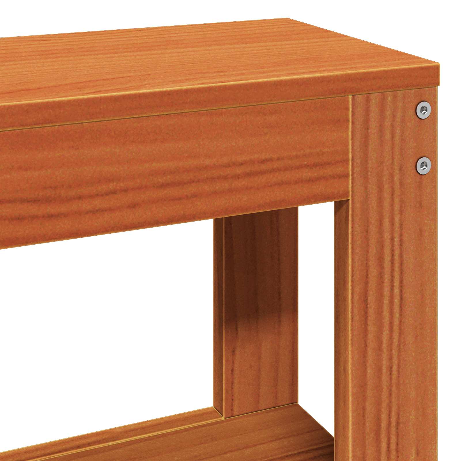 vidaXL Ramka łóżka Z zagłówkiem 2 pcs Woskowy Brąz Lite drewno sosnowe