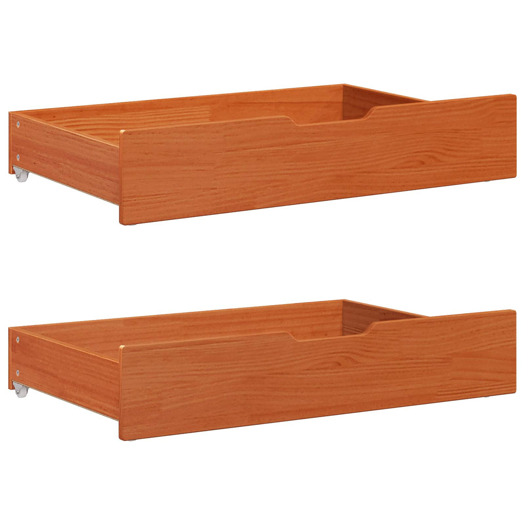 vidaXL Ramka łóżka Woskowy Brąz 150 x 200 cm Lite drewno sosnowe