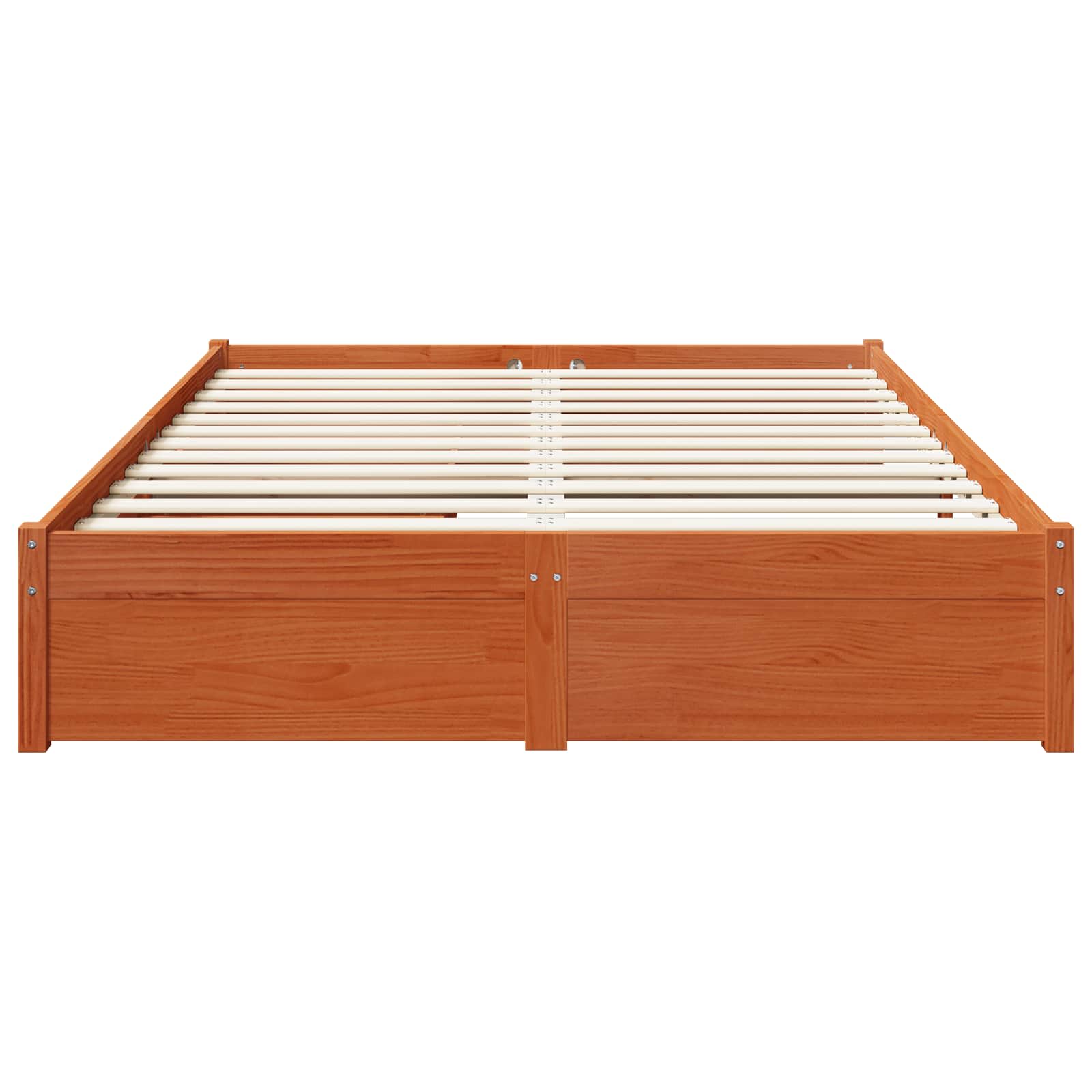 vidaXL Ramka łóżka Woskowy Brąz 150 x 200 cm Lite drewno sosnowe