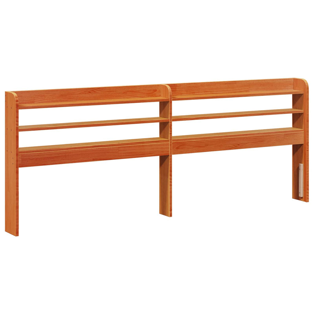 vidaXL Ramka łóżka Woskowy Brąz 200 x 200 cm Lite drewno sosnowe