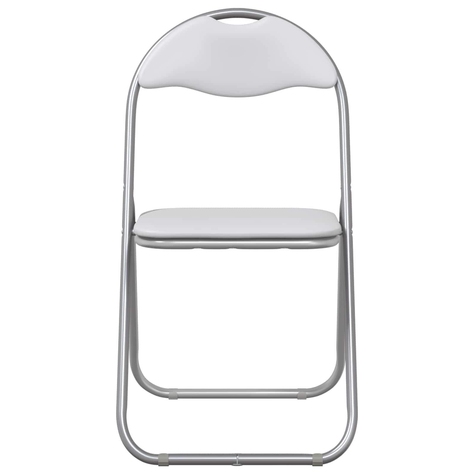 vidaXL Krzesło składane 8 pcs Biały i szary 48 x 43,5 x 81 cm