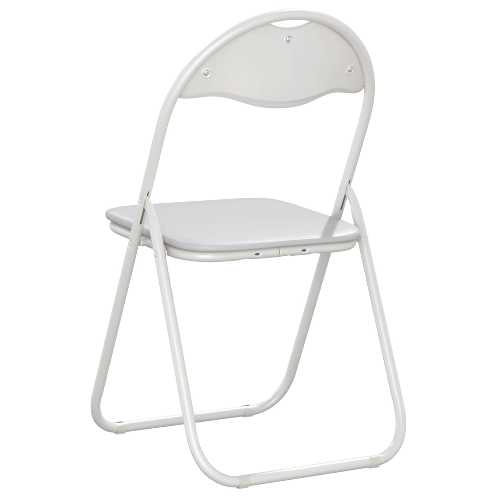 vidaXL Krzesło składane 8 pcs Biały 48 x 43,5 x 81 cm
