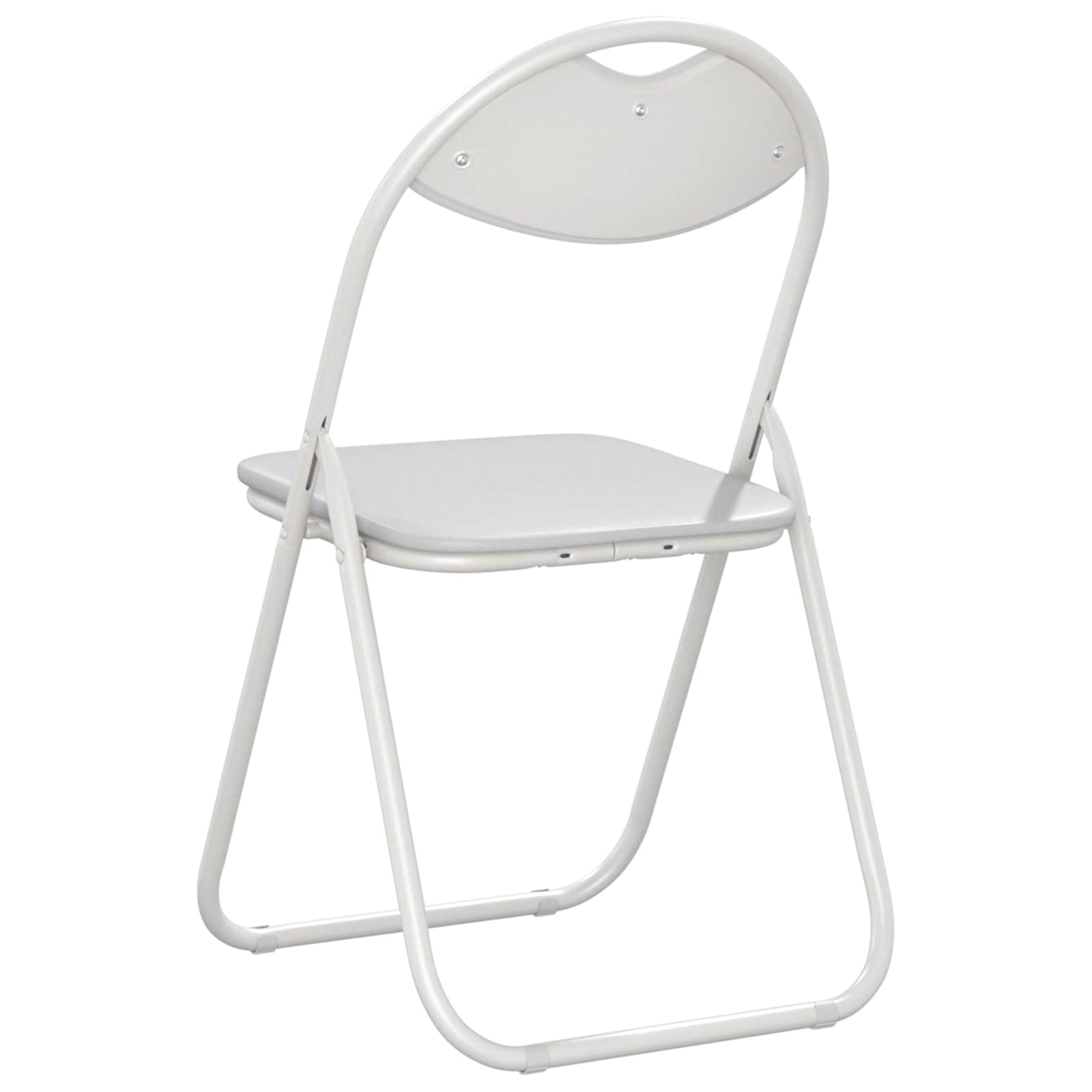vidaXL Krzesło składane 2 pcs Biały 48 x 43,5 x 81 cm