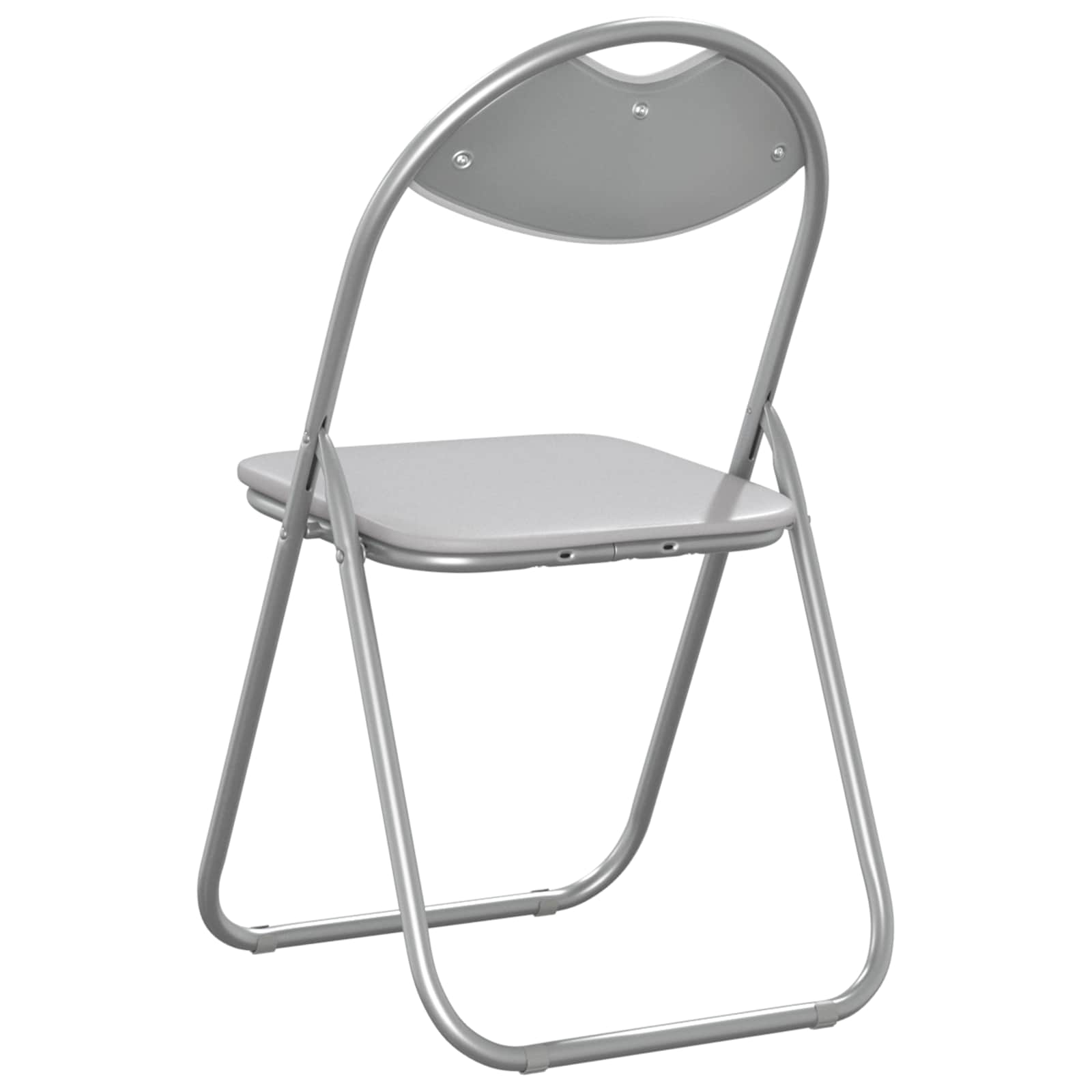 vidaXL Krzesło składane 8 pcs Biały i szary 48 x 43,5 x 81 cm