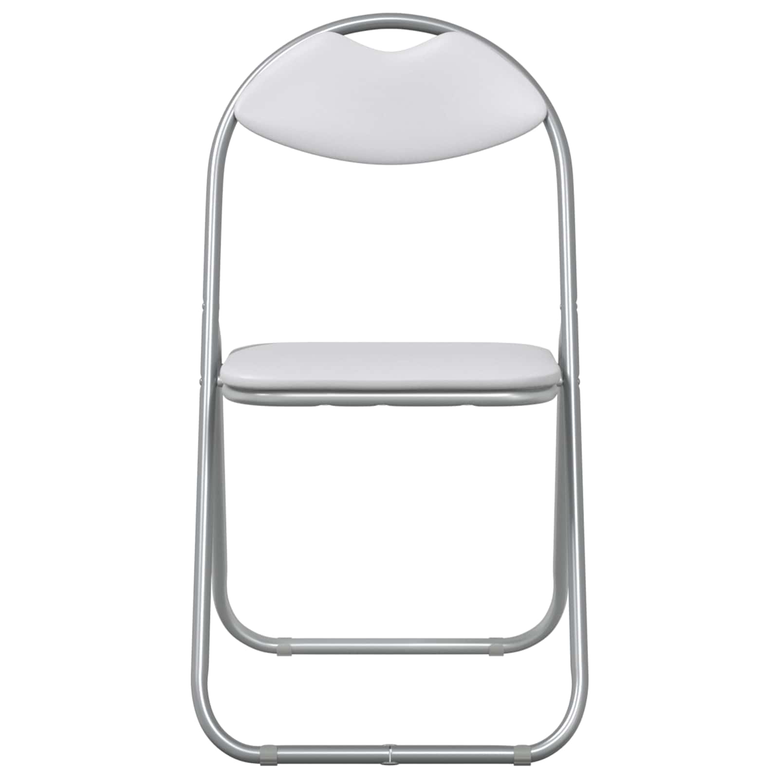 vidaXL Krzesło składane 8 pcs Biały i szary 48 x 43,5 x 81 cm