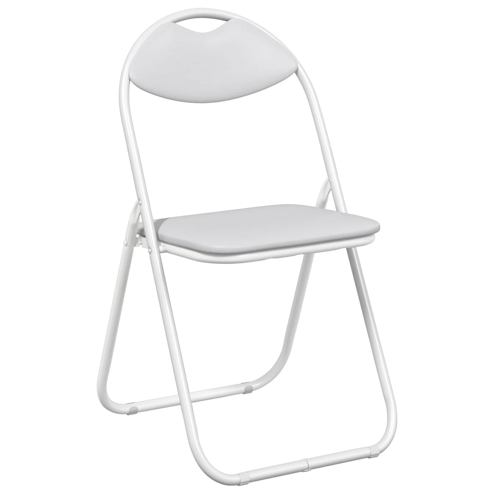 vidaXL Krzesło składane 8 pcs Biały 48 x 43,5 x 81 cm