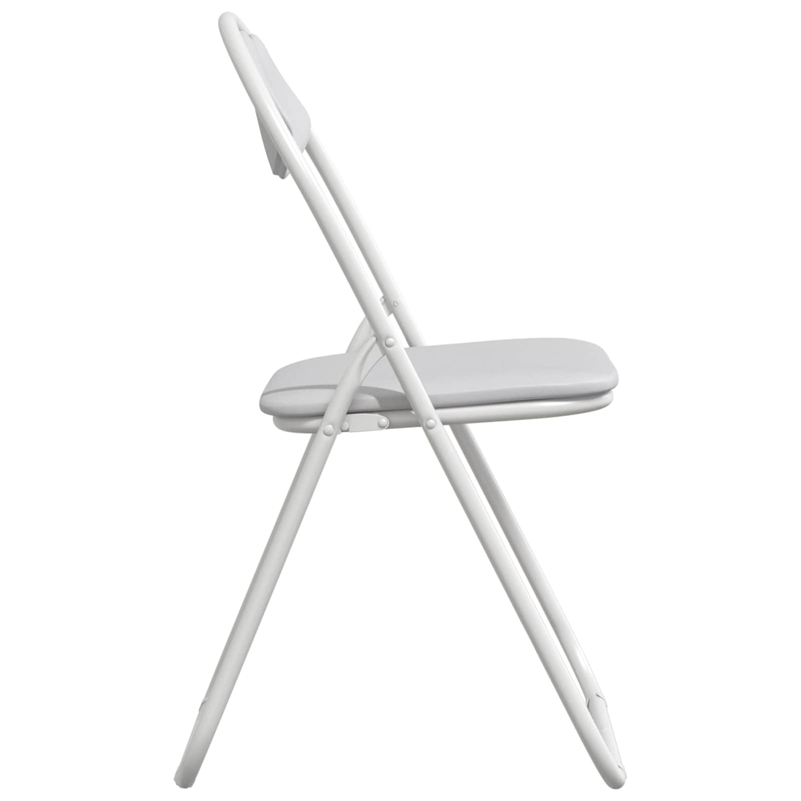 vidaXL Krzesło składane 8 pcs Biały 48 x 43,5 x 81 cm