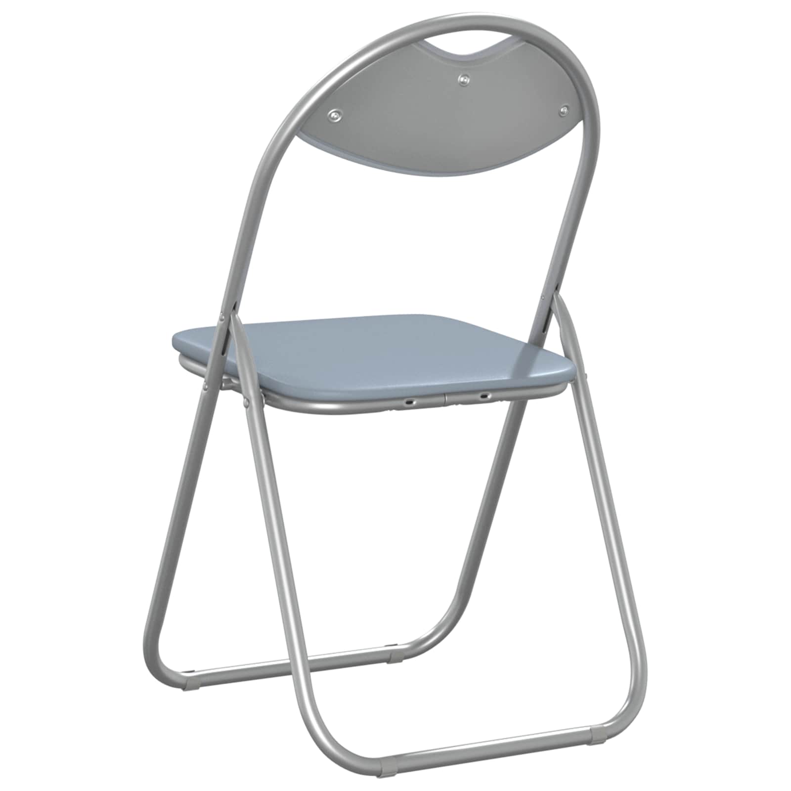 vidaXL Krzesło składane 8 pcs Szary 48 x 43,5 x 81 cm
