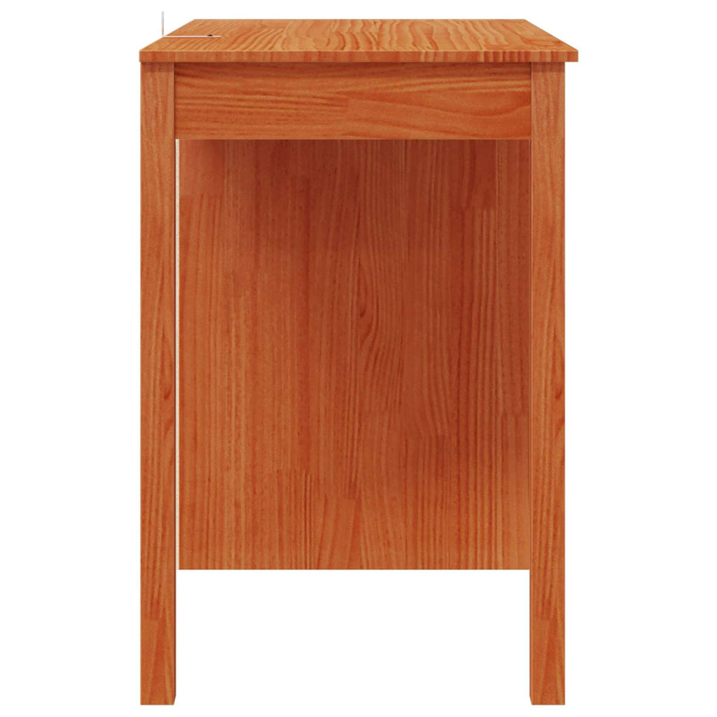 vidaXL Biurko Woskowy Brąz 100 x 50 x 74 cm Lite drewno sosnowe