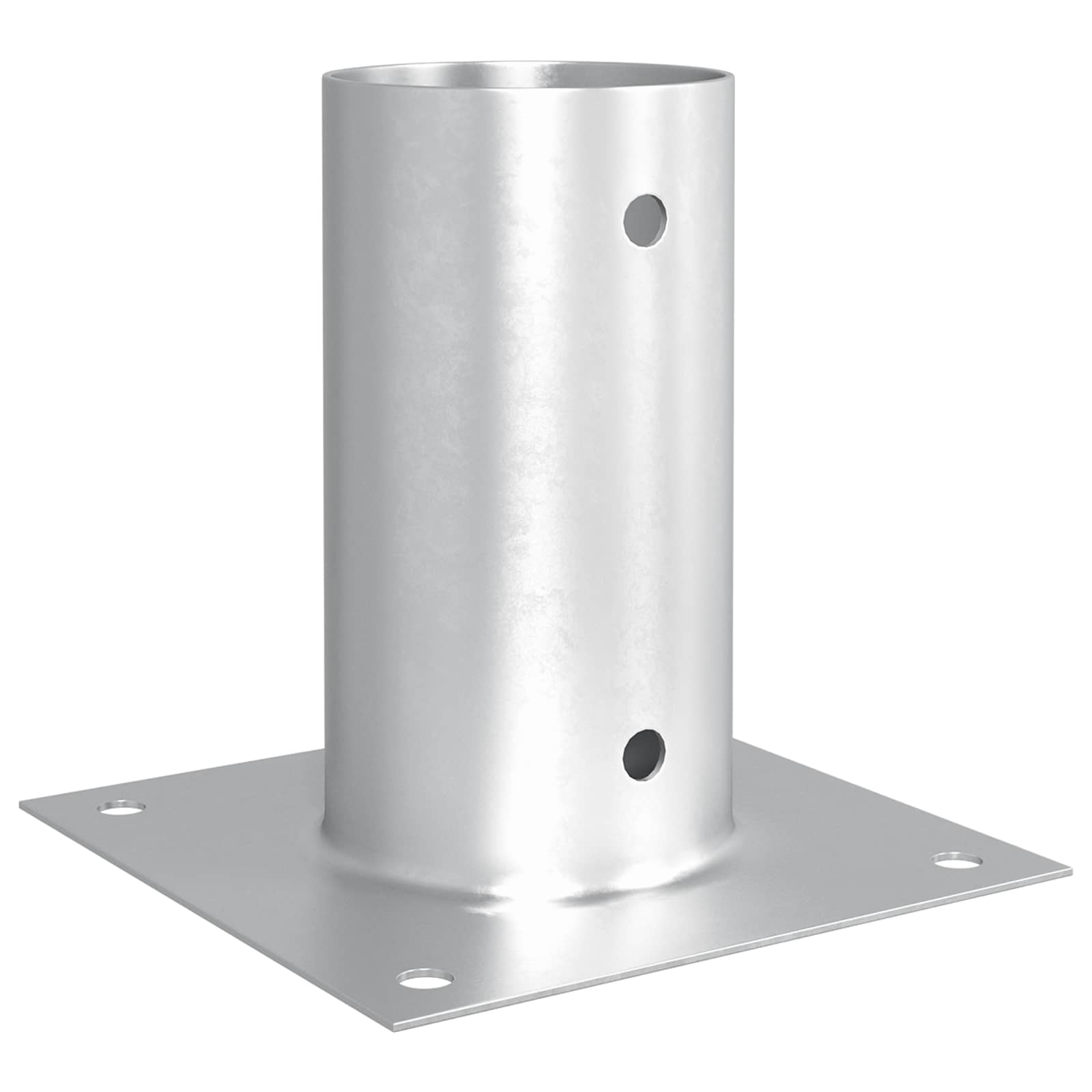 vidaXL Okrągły kotwicy gruntowej 12 pcs srebrny 15 x 15 x 15 cm Metal
