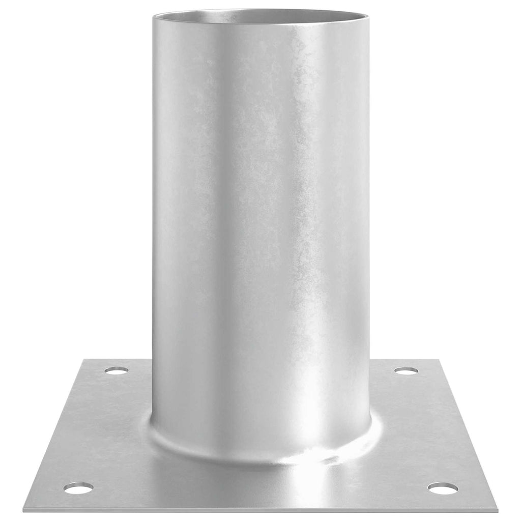 vidaXL Okrągły kotwicy gruntowej 12 pcs srebrny 15 x 15 x 15 cm Metal