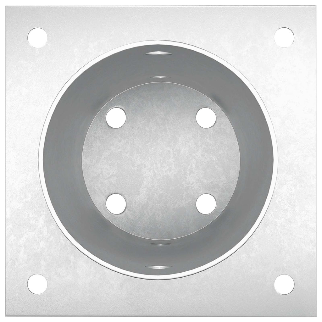 vidaXL Okrągły kotwicy gruntowej 12 pcs srebrny 15 x 15 x 15 cm Metal