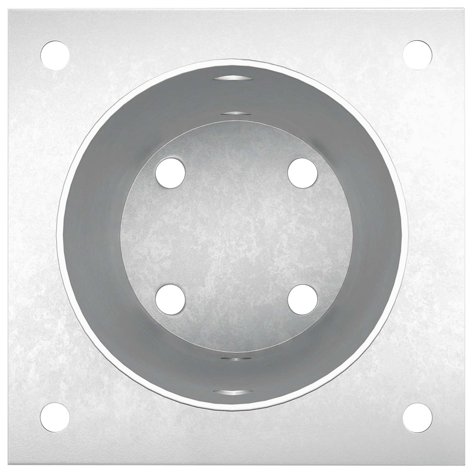vidaXL Okrągły kotwicy gruntowej 12 pcs srebrny 15 x 15 x 15 cm Metal