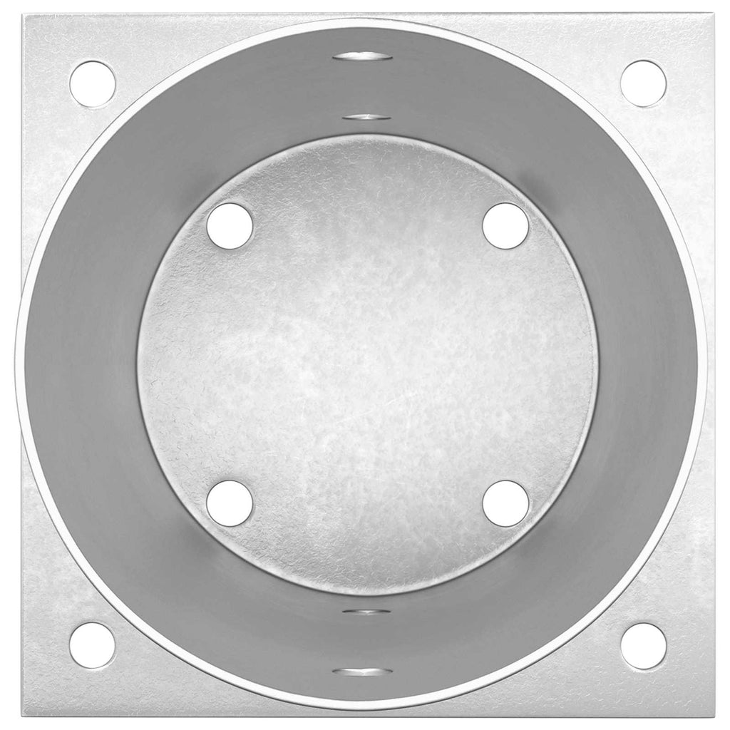 vidaXL Okrągły kotwicy gruntowej 4 pcs srebrny 15 x 15 x 15 cm Metal