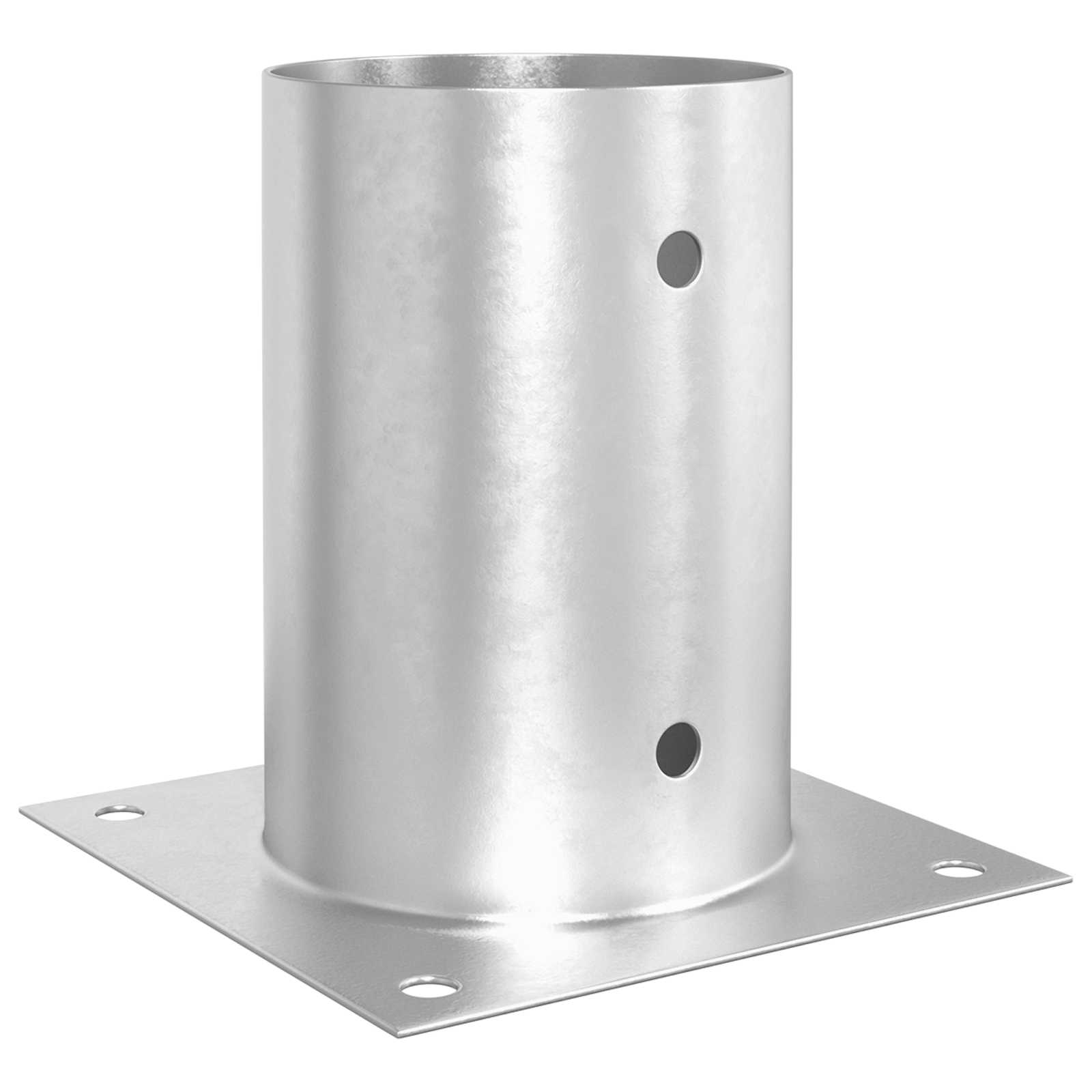 vidaXL Okrągły kotwicy gruntowej 12 pcs srebrny 15 x 15 x 15 cm Metal