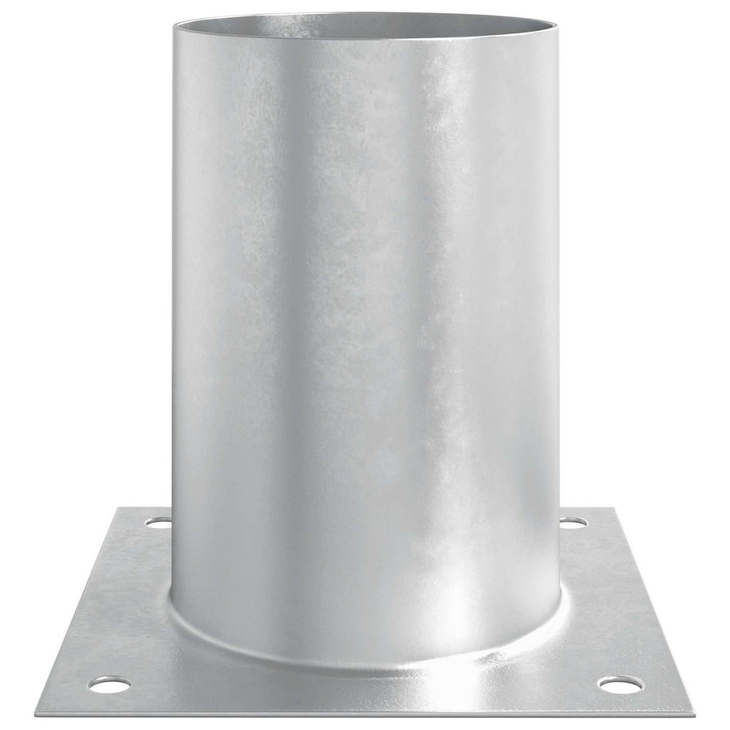 vidaXL Okrągły kotwicy gruntowej 12 pcs srebrny 15 x 15 x 15 cm Metal