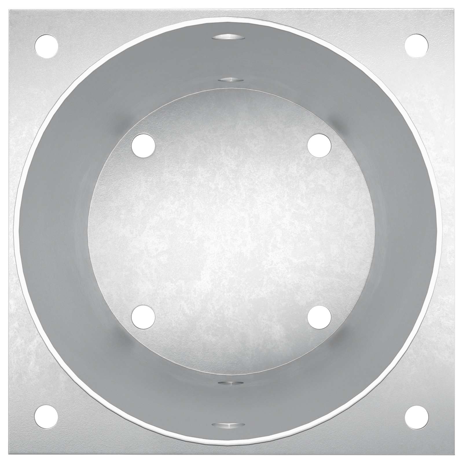 vidaXL Okrągły kotwicy gruntowej 4 pcs srebrny 18 x 18 x 15 cm Metal
