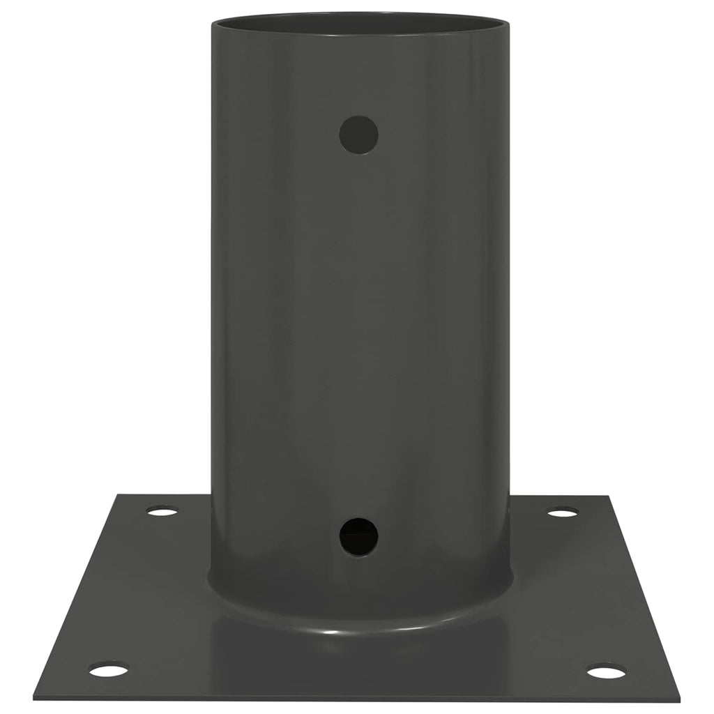 vidaXL Okrągły kotwicy gruntowej 4 pcs antracytowy 15 x 15 x 15 cm