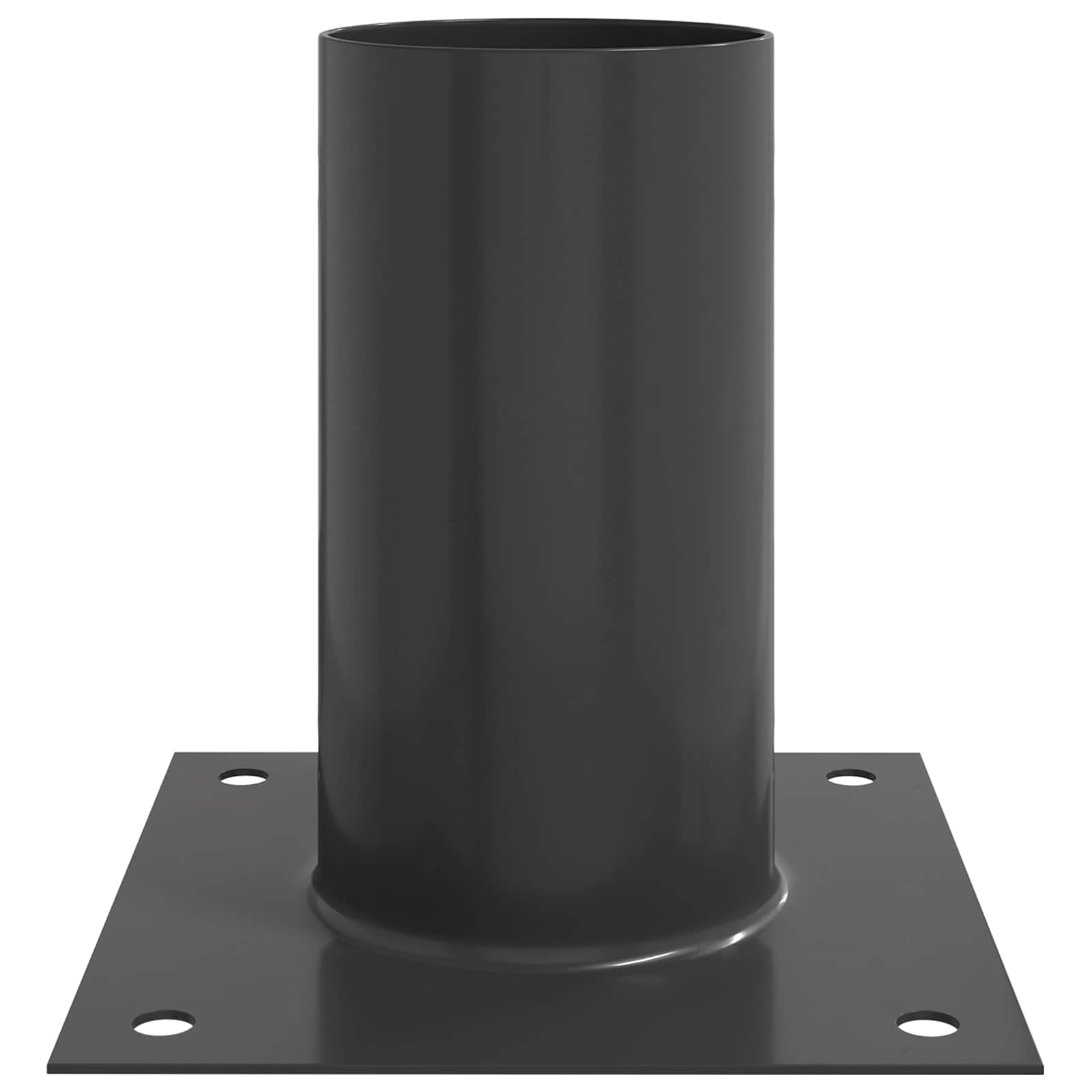 vidaXL Okrągły kotwicy gruntowej 4 pcs antracytowy 15 x 15 x 15 cm