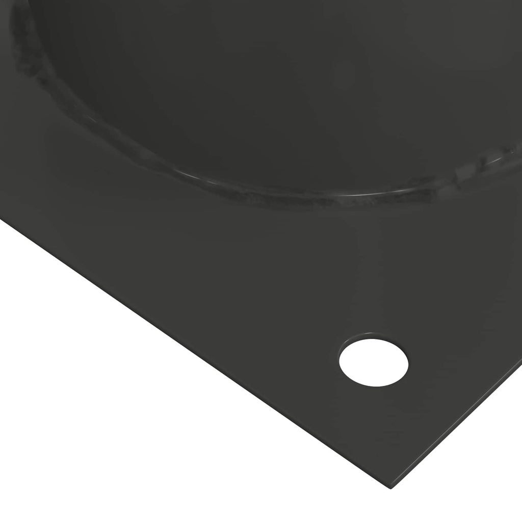 vidaXL Okrągły kotwicy gruntowej 4 pcs antracytowy 15 x 15 x 15 cm