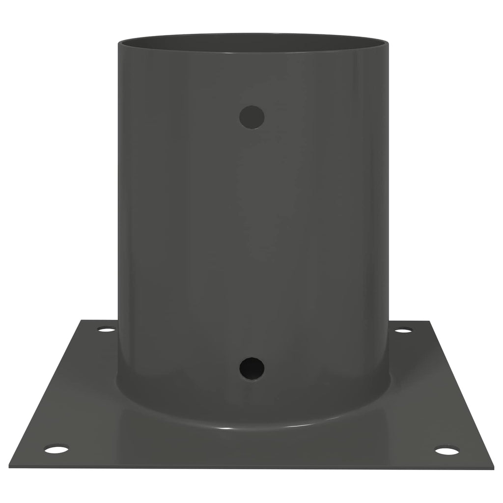 vidaXL Okrągły kotwicy gruntowej 12 pcs antracytowy 18 x 18 x 15 cm