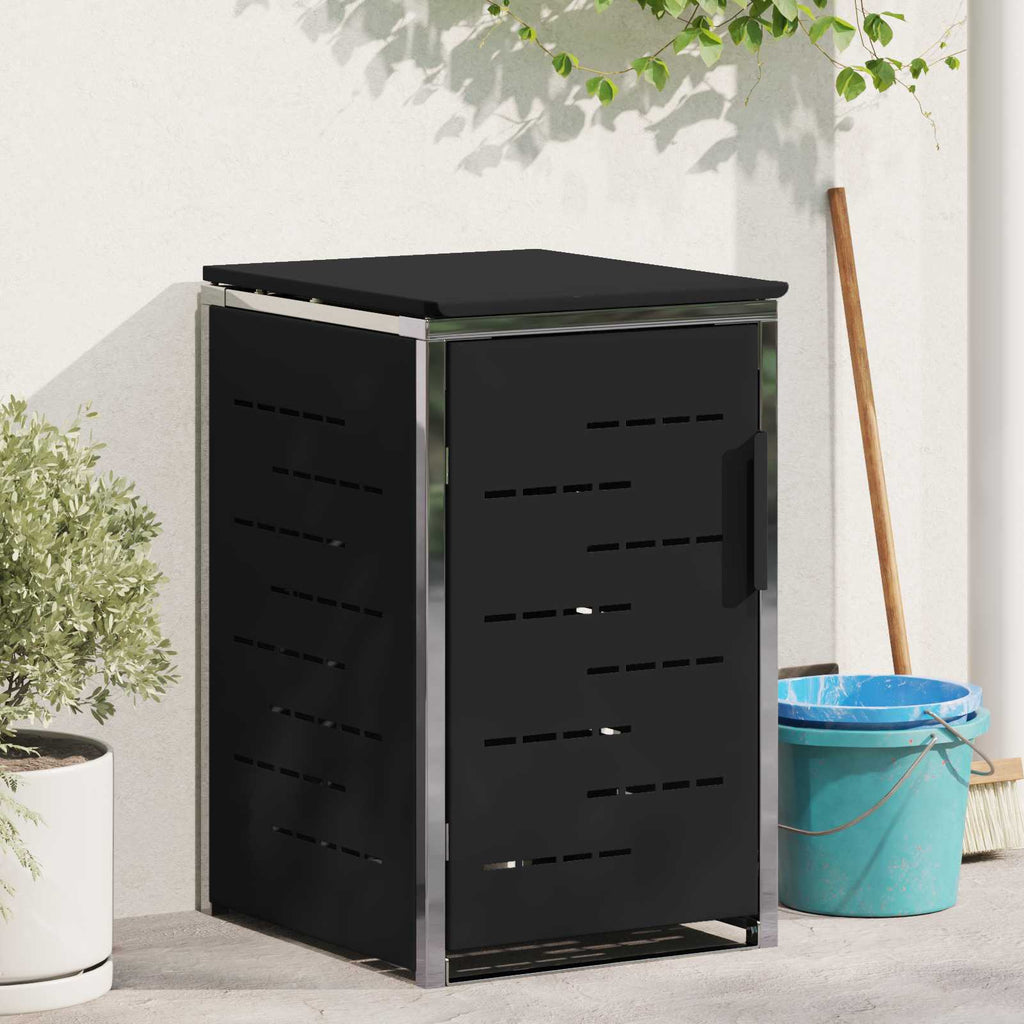 vidaXL Przechowywanie kosza na odpady for 1 Bin 240L Czarny