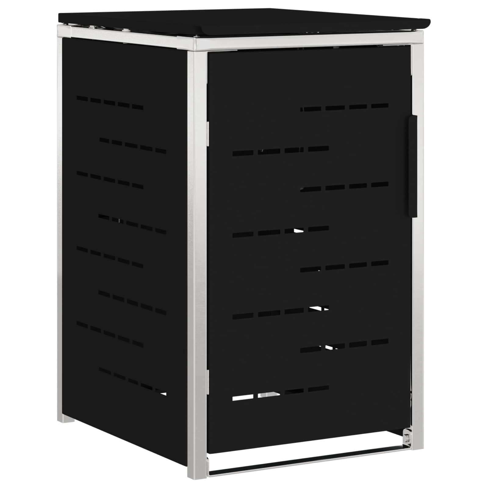 vidaXL Przechowywanie kosza na odpady for 1 Bin 240L Czarny