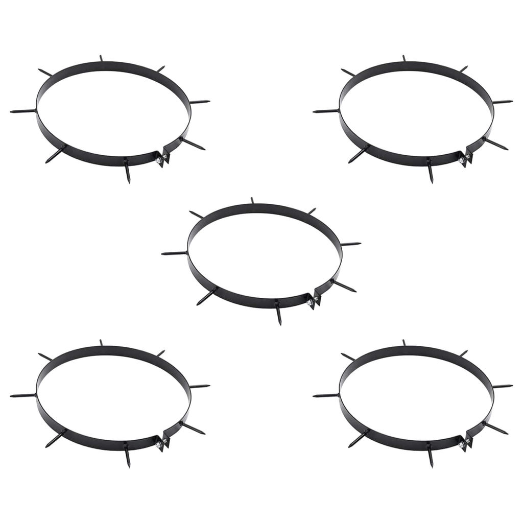 vidaXL Klips Aeratora do Trawnika z Kolcami 5 pcs Ø 30 cm Stal