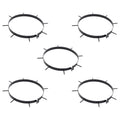 vidaXL Klips Aeratora do Trawnika z Kolcami 5 pcs Ø 320 mm Stal