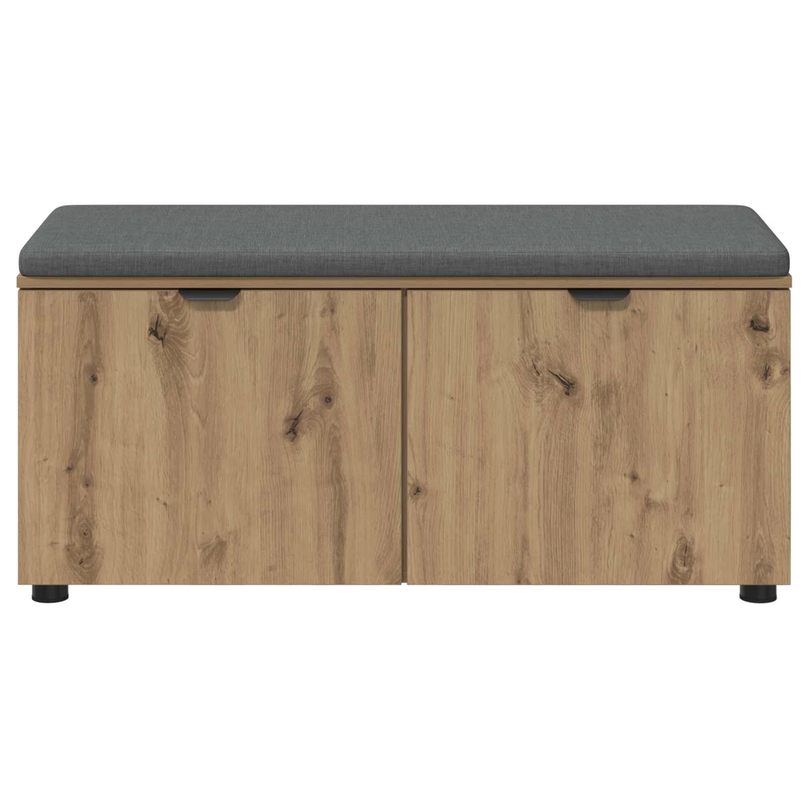 vidaXL Ławka na buty z poduszką Dąb artisan 100 x 38 x 46 cm