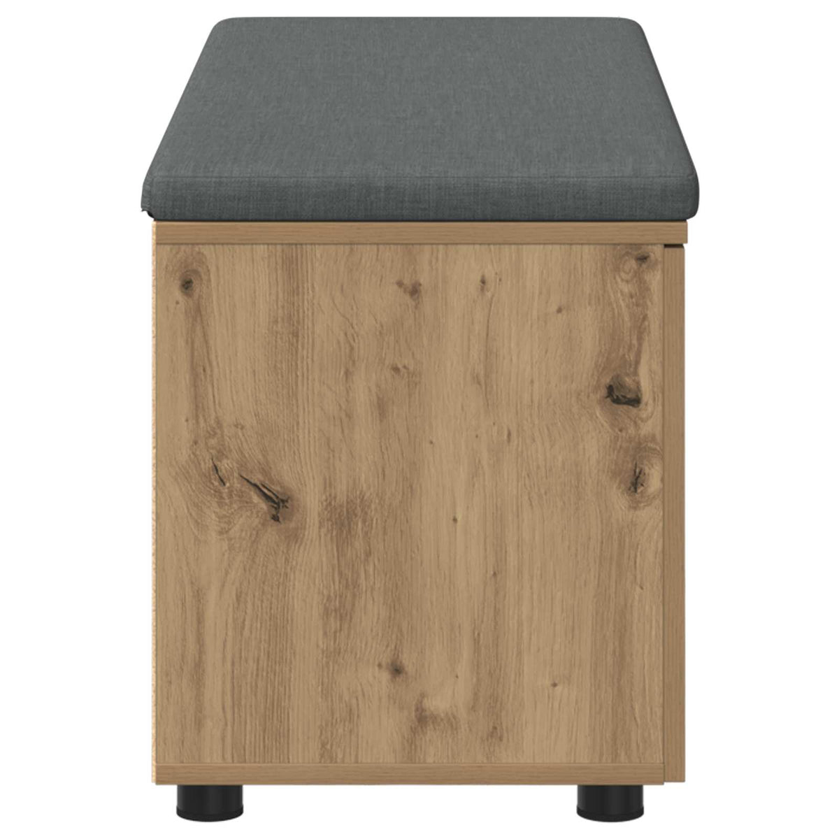 vidaXL Ławka na buty z poduszką Dąb artisan 100 x 38 x 46 cm