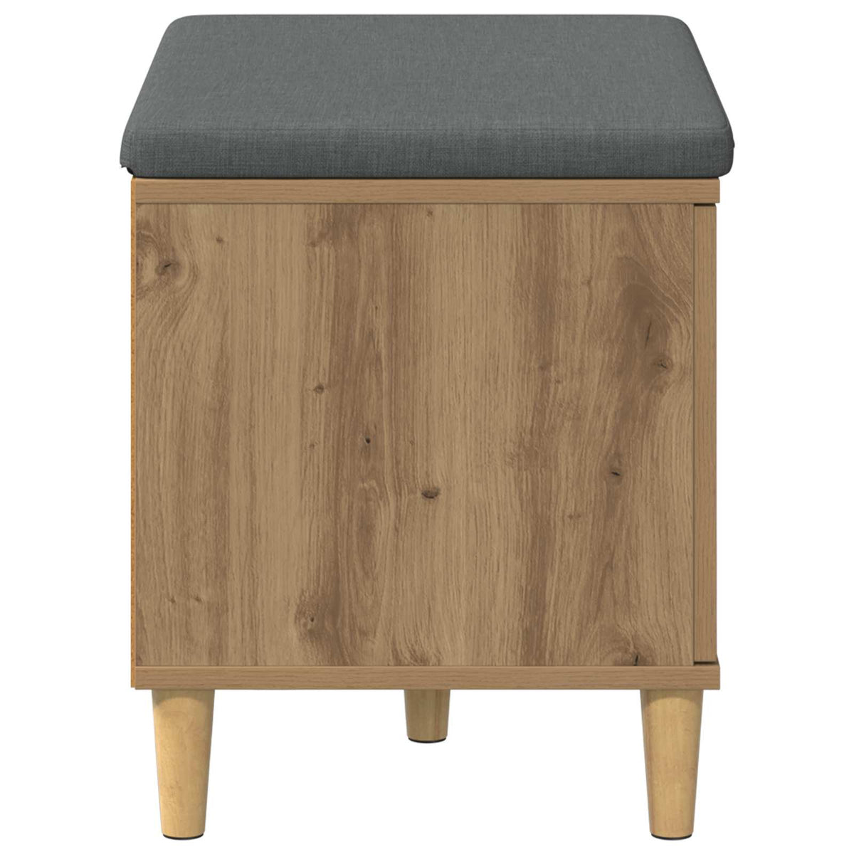 vidaXL Ławka na buty z poduszką Dąb artisan 60 x 38 x 46 cm