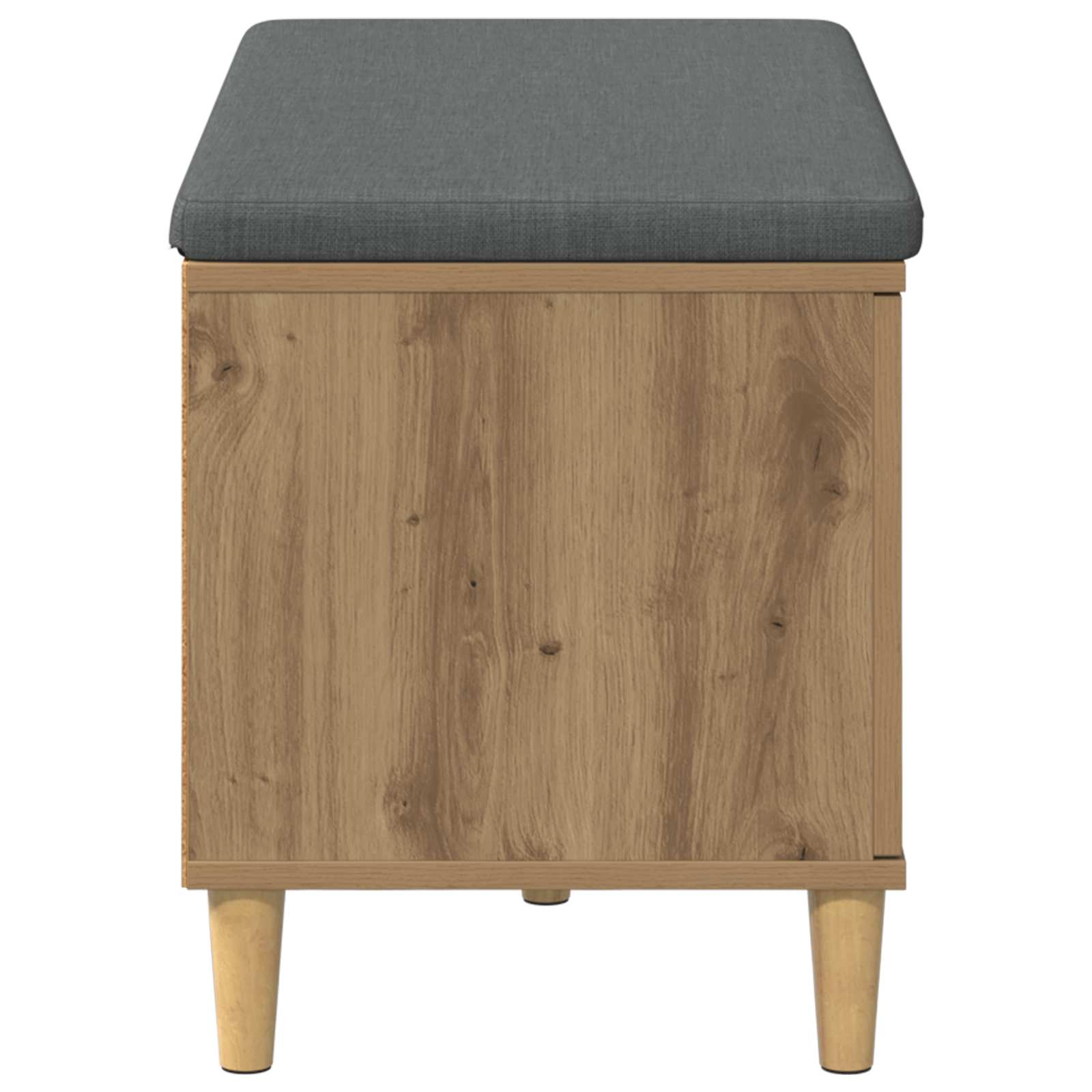 vidaXL Ławka na buty z poduszką Dąb artisan 80 x 38 x 46 cm
